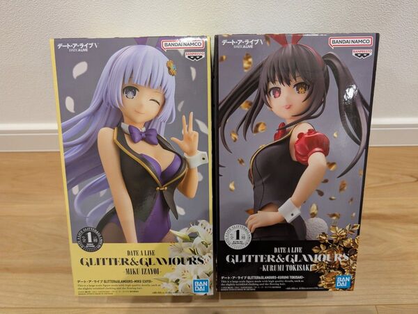 未開封 デート・ア・ライブⅤ GLITTER GLAMOURS 時崎狂三 誘宵美九 フィギュア 2体セット