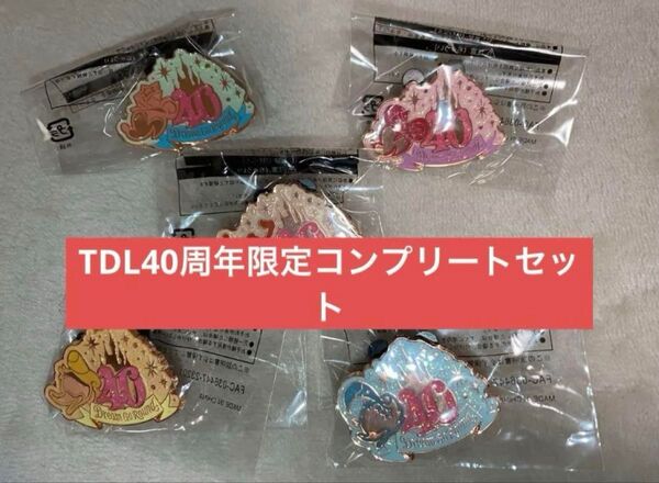 【新品未使用】東京ディズニーリゾート 40周年記念ピンズ コンプリートセット ピンバッジ