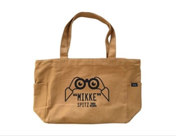 【USED】スピッツ×TOWER RECORDS MIKKE トートバッグ タン