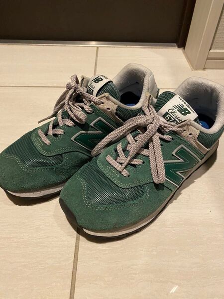 ニューバランス スニーカー New BALANCE 25cm グリーン ML574EGR