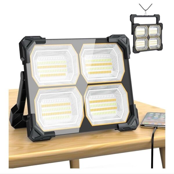 【極高輝・点灯15~25時間】投光器 充電式 led 屋外 超高輝 キャンプ アウトドア 登山 夜釣り 作業用 停電 防災
