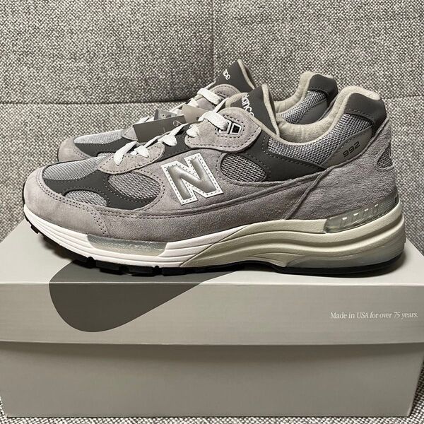 新品未使用 27.5cm new balance U 992 GY ニューバランス オフィシャルショップ購入 グレー