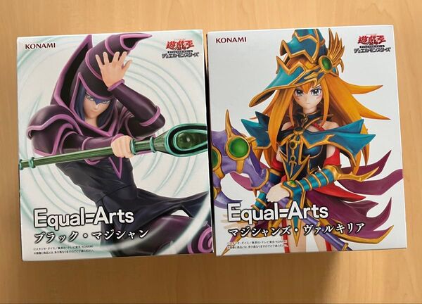 特価 遊戯王 フィギュア ブラック・マジシャン、マジシャンズ・ヴァルキリア 2体セット