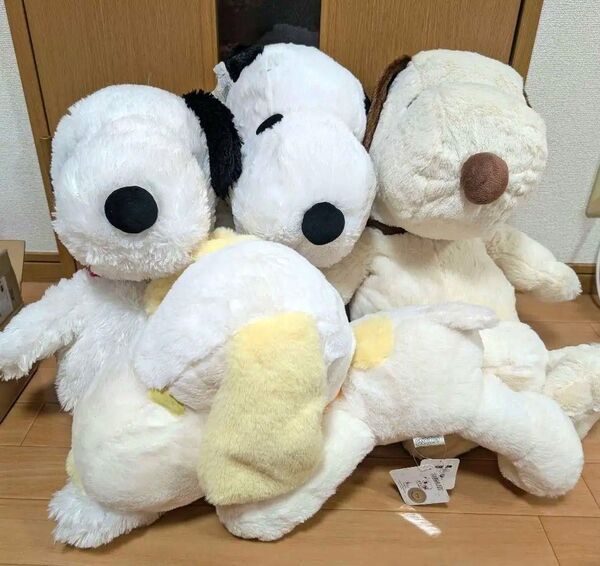 タグ付き スヌーピー ぬいぐるみ BIGぬいぐるみ SNOOPY PEANUTS おまとめ売 4セット