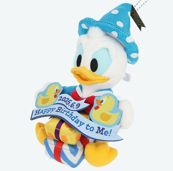 ディズニー ドナルド 誕生日 ぬいぐるみバッジ