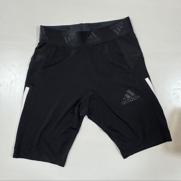 adidas Mサイズ ハーフタイツ メンズ ブラック 黒 スポーツ トレーニング