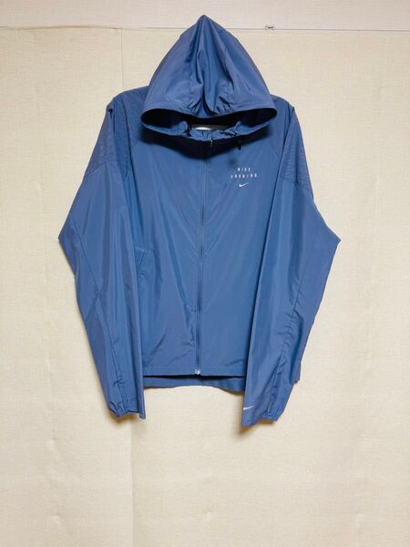 美品 NIKE ランニングジャケットブルー Sサイズ