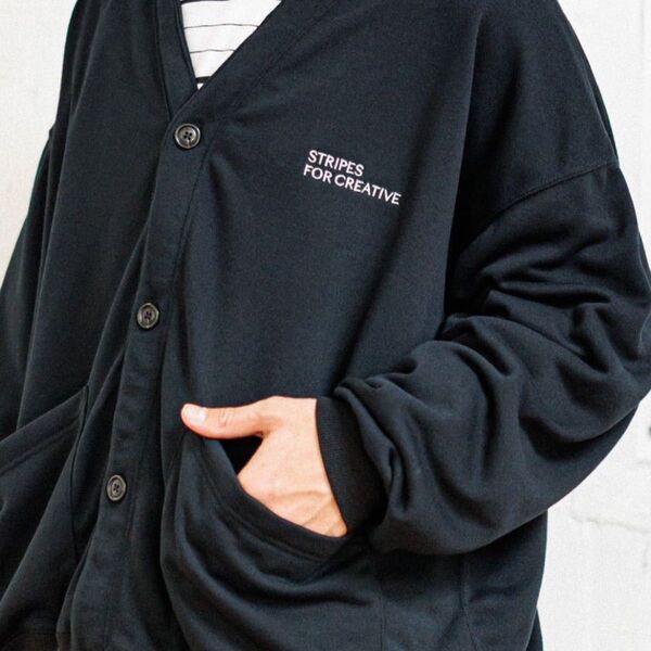 S.F.C 25SS SWEAT CARDIGAN (SFCSSCS03)Black