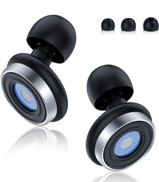 【新品未使用品】睡眠用 耳栓 ノイズキャンセリング 騒音対策 睡眠のプロ監修 いびき シリコン ノイズ低減 ブラック