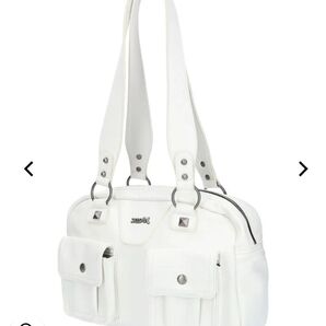 新品 X-gir lDOUBLE POCKET FAUX LEATHER HAND BAG エックスガール バッグ バック 白