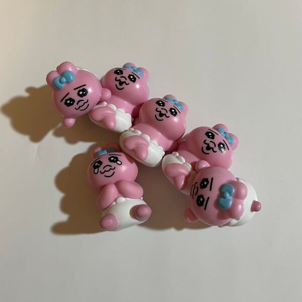 【6個セット】おぱんちゅうさぎ ガチャガチャ まとめ売り 美品 カプセルトイ 可哀想に