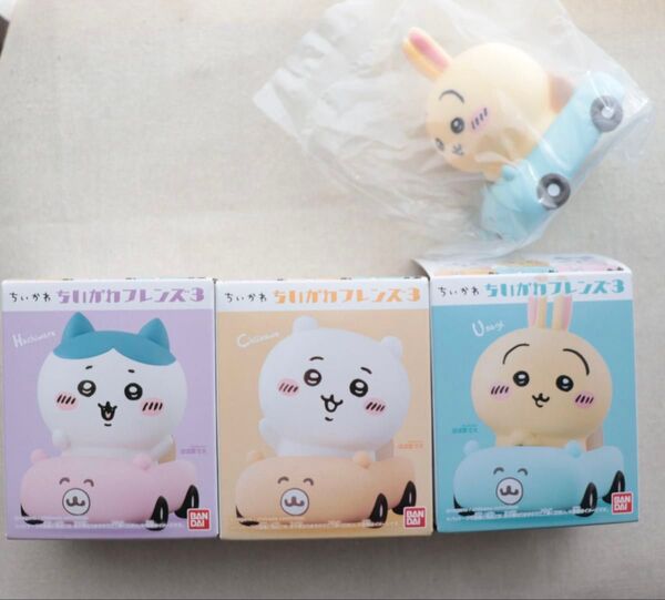 ちいかわフレンズ3 3個セット バンダイ ちいかわフレンズ3 くるまブーイ ちいかわ うさぎ ハチワレ