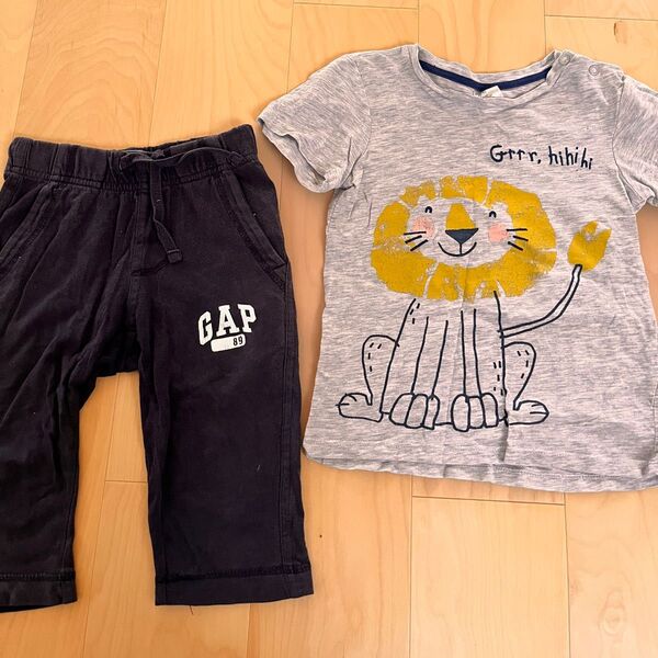 ベビーギャップ H&M ハーフパンツ 半袖 Tシャツ セット 男の子 幼稚園 保育園 パジャマ 上下 2点 夏服 パジャマ