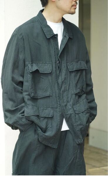 COMOLIコモリフェードブラック B.D.U ジャケット 25SS サイズ3