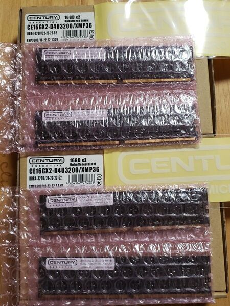 CENTURY DDR4 64GB(16GB4枚) 3200MHz PC4-25600 CE16GX2-D4U3200XMP36