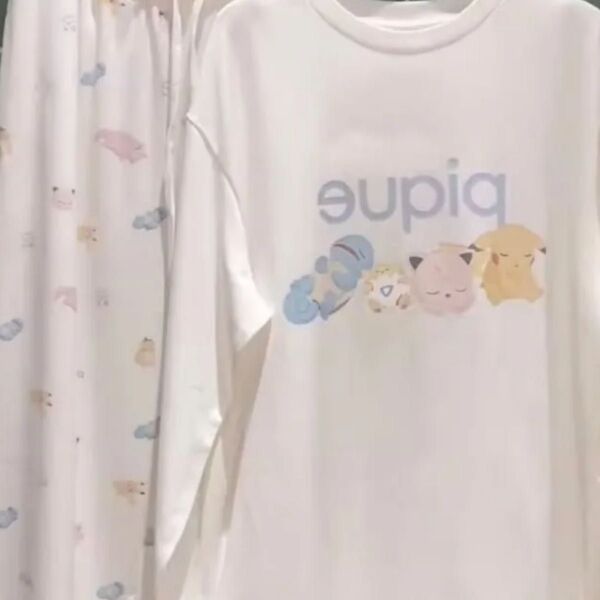 新品ジェラートピケポケモンスリープルームウェア上下