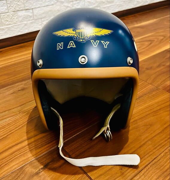 米海軍パイロット仕様 TOY'S McCOY ブコ ジェットヘルメット ネイビー 美品 XLサイズ