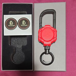 ヘビーデューテェーザンカロ 伸縮多機能キーホルダー 盗難防止コード付きマグネット式 未使用