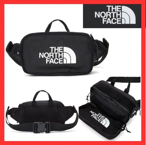 THE NORTH FACE ノースフェイス ボディバッグ ウエストポーチ 黒 ブラック ショルダーバッグ ウエストバッグ