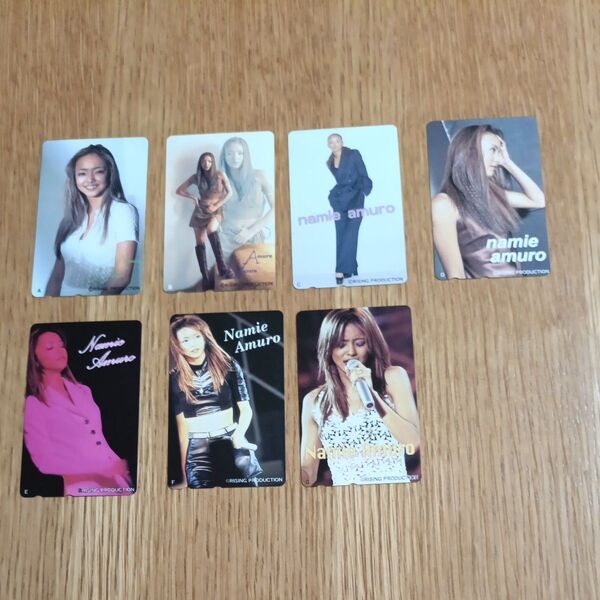 46 安室奈美恵 RISINGPRODUCTION テレホンカードA〜G 7枚