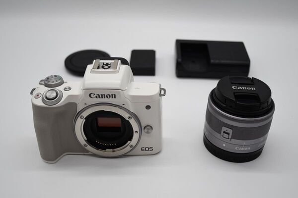 ★ほぼ新品★ Canon EOS Kiss M2 最新機種♪4K&自撮り&wifi搭載♪