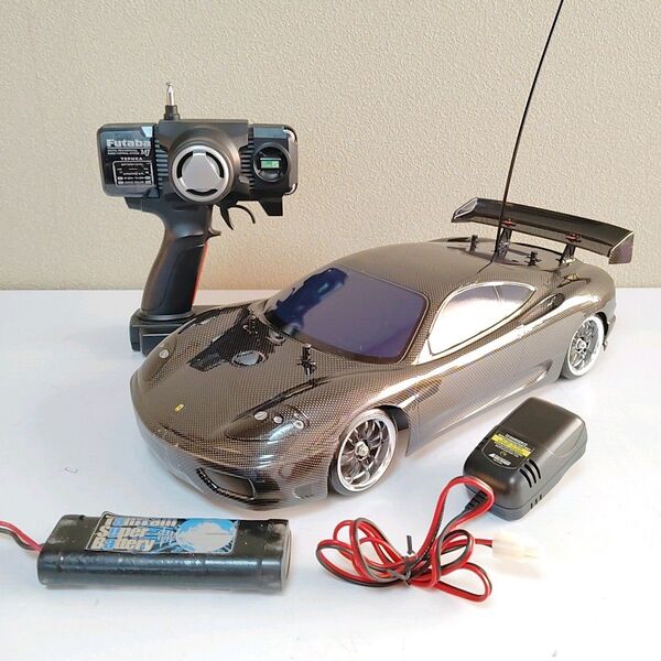 タミヤ TT-01 フェラーリ 360 モデナ フルセット ドリフト カーボン調