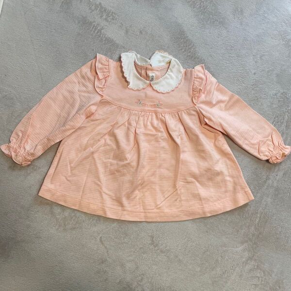 CELINE セリーヌ 子供服 90 女の子 ベビー用品 セットアップ 上下セット ピンク 中古品 長袖 ベビー服