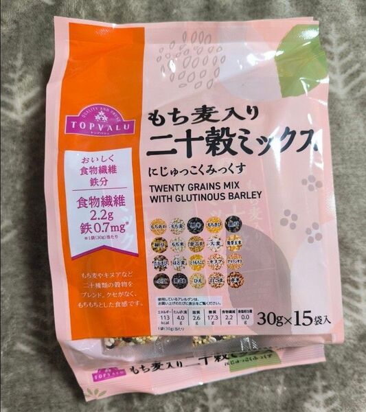 トップバリュー 二十穀ミックス 雑穀米 30g×15袋入り 1個 賞味期限:2026/03