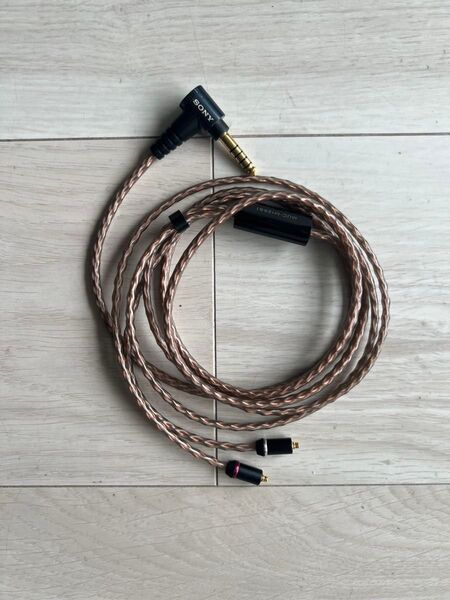 SONY 4.4mm5極バランス イヤホン ケーブル MUC-M12SB1 中古美品 送料無料 KIMBER KEBLE