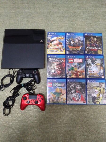 (最終価格)SONY PlayStation4 CUH-1100A 本体とカセット9本セット