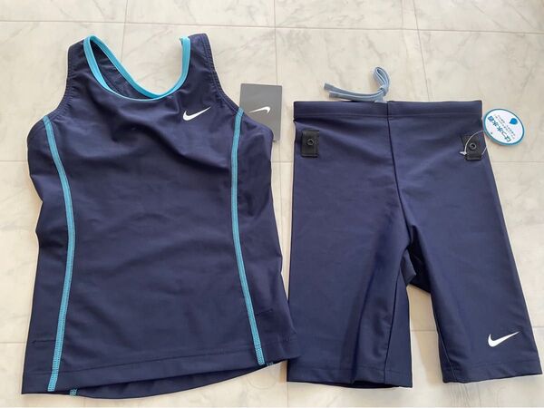 NIKE ナイキ スクール水着 上下セット ネイビー 130