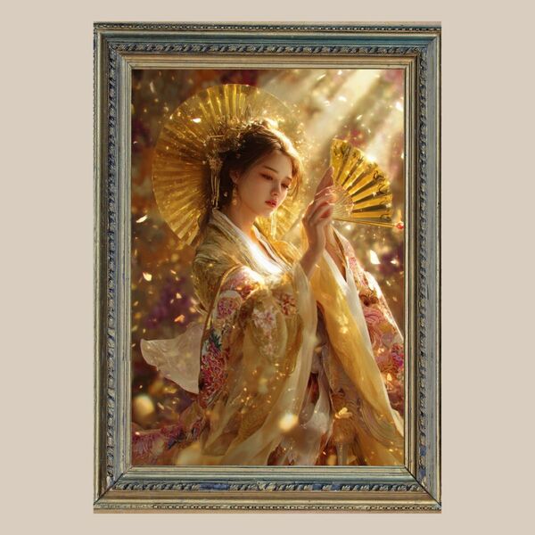 希望、幸福、成功☆ 天照大神様 ☆No.42【開運風水絵画風・ヒーリングアート】