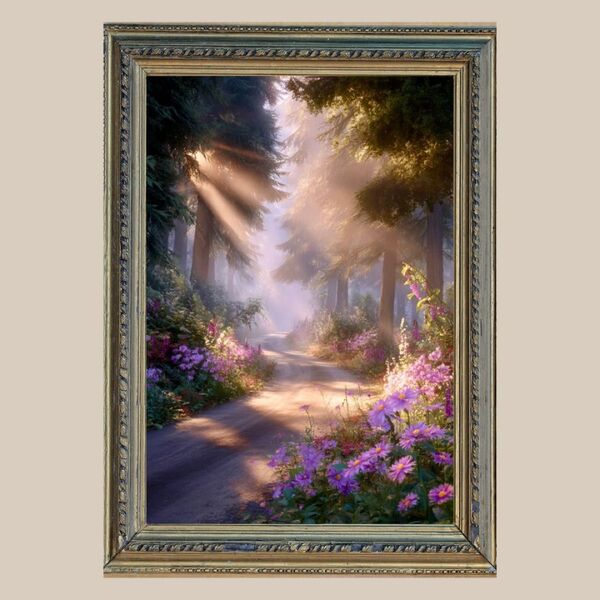 心安らぐ風景☆ 癒しの森 ☆ No.1【 開運風水絵画風ヒーリングアート】