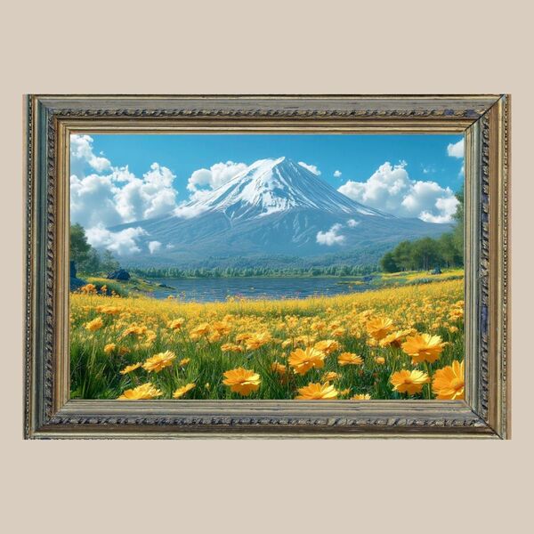繁栄・幸運☆ 富士山☆ No.50 【 開運風水絵画風ヒーリングアート】