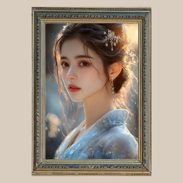 成功と幸福☆ 天女 ☆ No.69 【開運風水絵画風・ヒーリングアート】