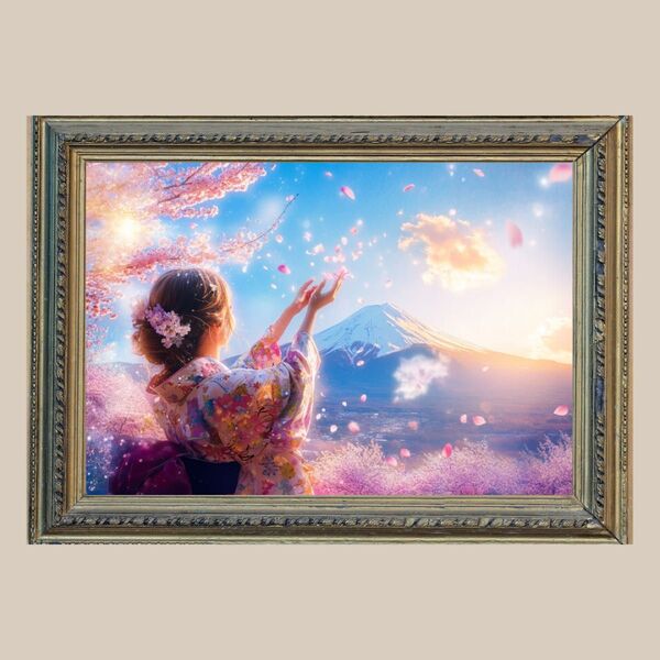 繁栄と美☆ 木花咲耶姫 ☆ No.10【開運風水絵画風ヒーリングアート】