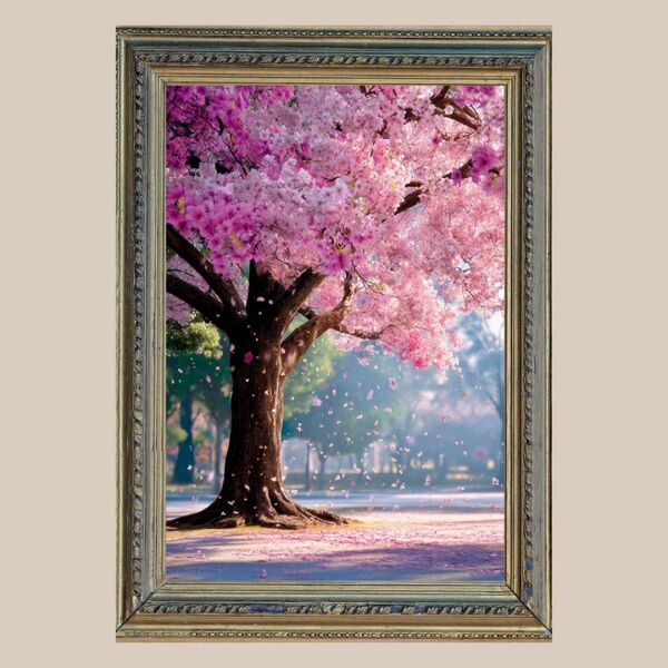 幸運と恩恵☆ 神秘の桜景 ☆ No.6【開運風水絵画風・ヒーリングアート】
