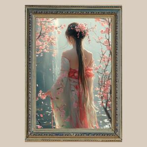 浄化と再生☆ 水の女神 瀬織津姫 ☆ No.47【開運絵画風ヒーリングアート】
