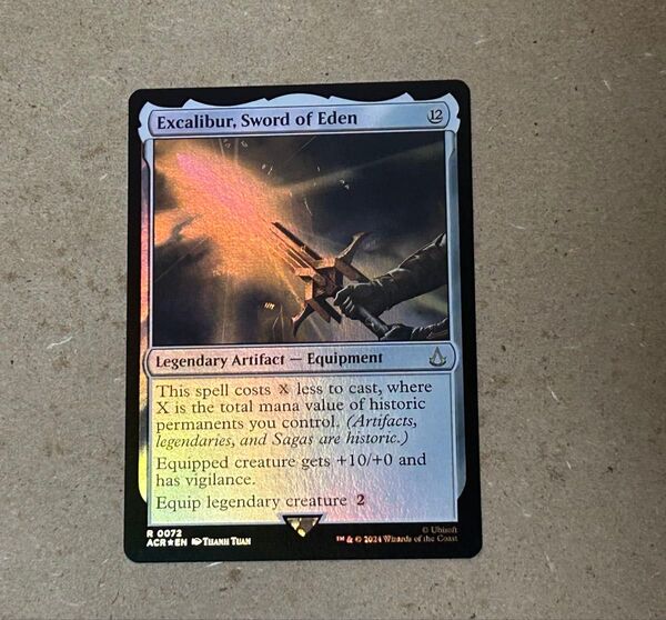 MTG エデンの剣、エクスカリバー Excalibur, Sword of Eden 英語 Foil