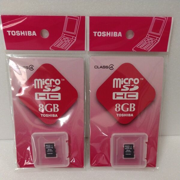 TOSHIBA microSDHCカード 8GB 2個セット 未開封だけどジャンク