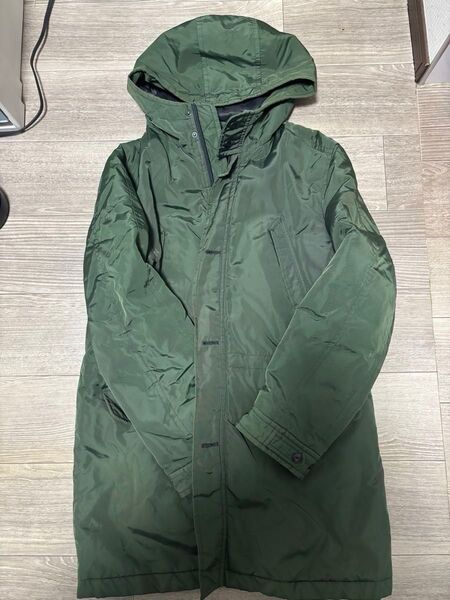 中古 コムサイズム 中綿 モッズコート ミリタリー カーキ Mサイズ