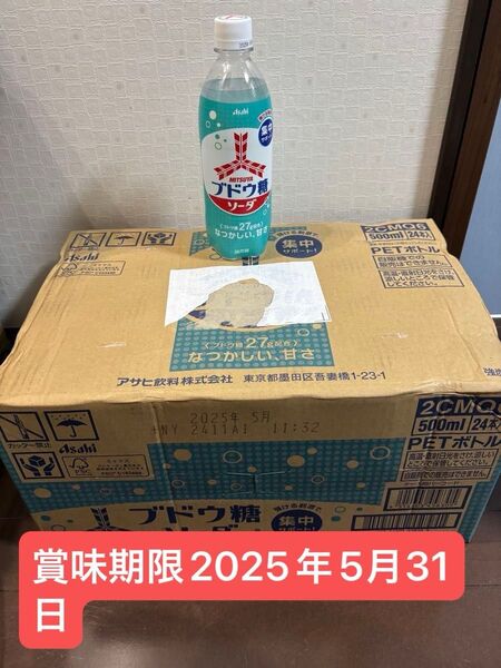 賞味期限2025年5月31日 三ツ矢 ブドウ糖ソーダ 500ml×24本 1ケース