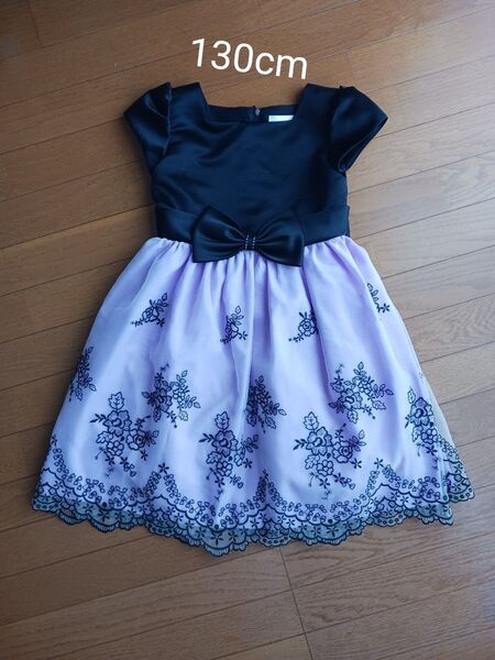 motherways フォーマルドレス ブラック×パープル サイズ130cm
