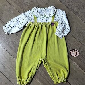 ベビー服 ロンパース 90サイズ 黄緑