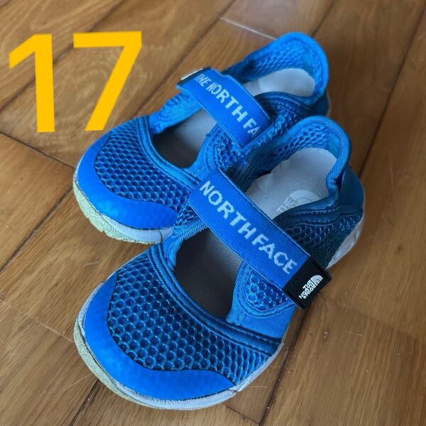 THE NORTH FACE キッズ サンダル 17 17センチ 海用 子ども ノースフェイス ブルー