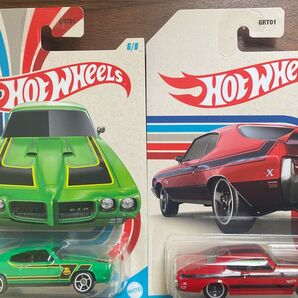 ホットウィール アメリカンスチール 2台セット 1970 PONTIAC GTO JUDGE、1970 BUICK GTX 未使用