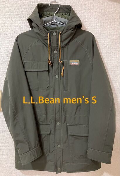 L.L.Bean メンズマウンテン・フード・パーカ エルエルビーン メンズS 7ポケット ダークグリーン 深緑 着用2回 美品