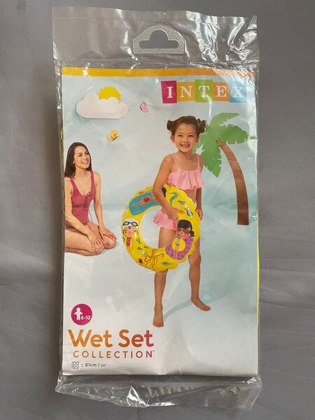 インテックス 浮き輪 ウキワ オーシャンリングリーフ 61cm 6~10才