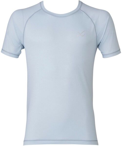 ◆CW-X トップス L/ メンズ スポーツTシャツ ・吸汗速乾 水色系アウター ワコール 新品 ランニング