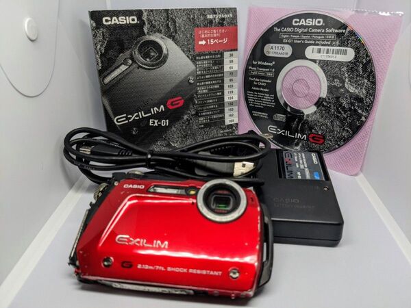 CASIO EXILIM EX-G1 レッド デジタル カメラ ジャンク カシオ
